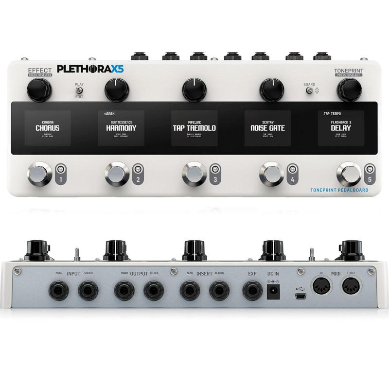 Pedaleira de Efeitos Tc Electronic Plethora x5 com 5 Blocos